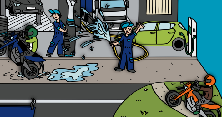 Wimmelbild Ausschnitt