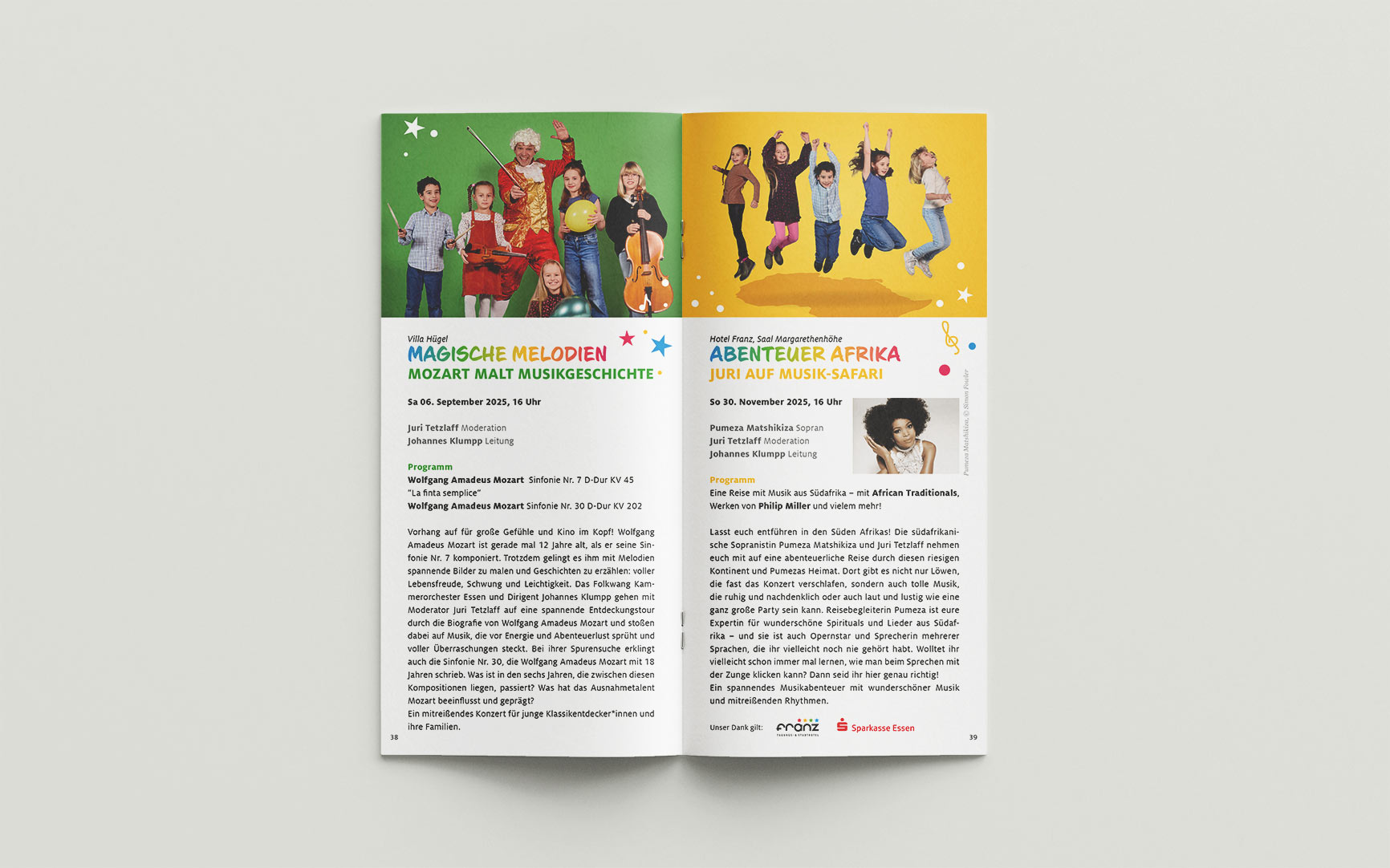 FKO Spielzeitheft Doppelseite Kinderprogramm