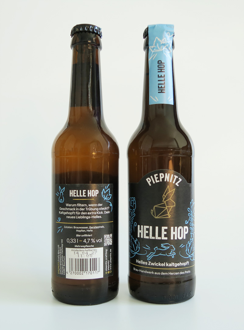 piepnitz_hellehop_etikett Bieretikett für Helles