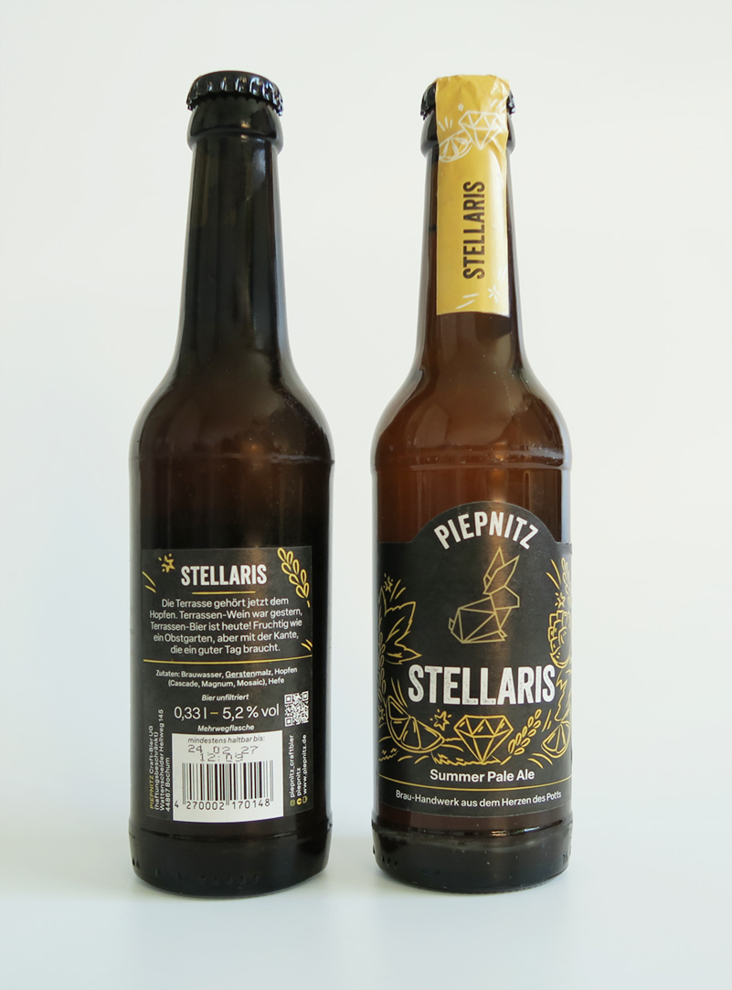 piepnitz_stellaris_etikett Bieretikett für Pale Ale