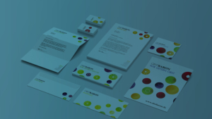 Startbild mit illustrativem Corporate Design als Beispiel-Projekt